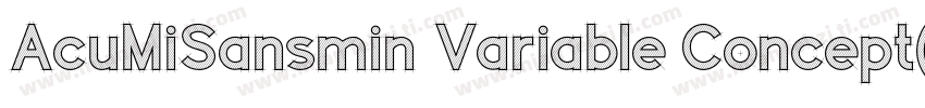 AcuMiSansmin Variable Concept(91)字体转换